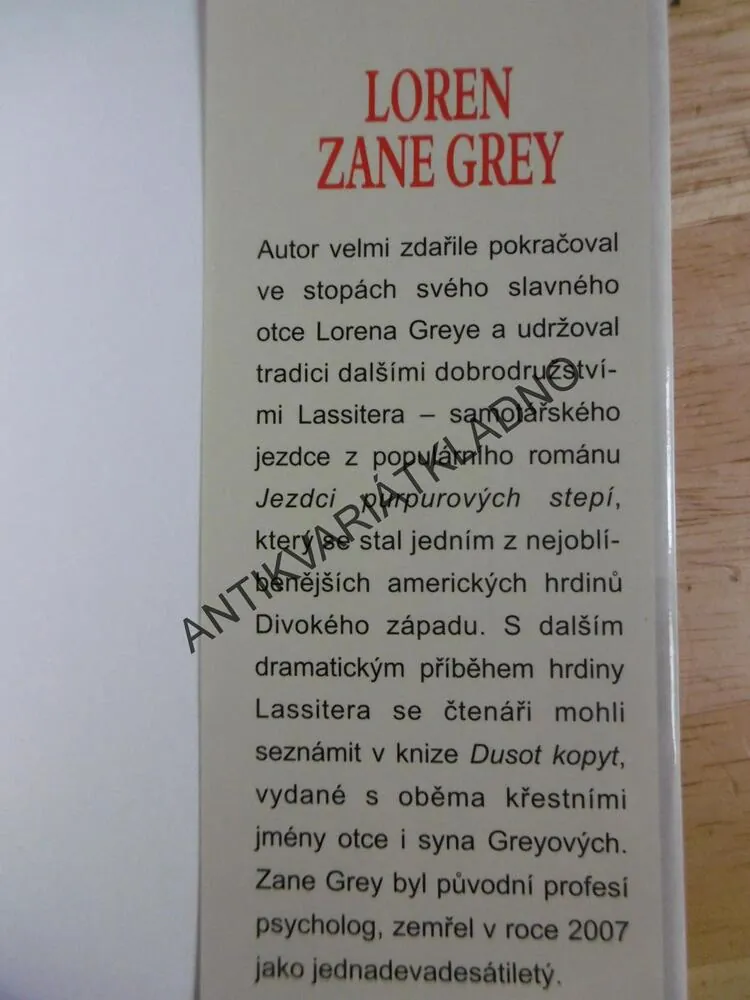 DIVOKÁ SPRAVEDLNOST, LOREN ZANE GREY, **an