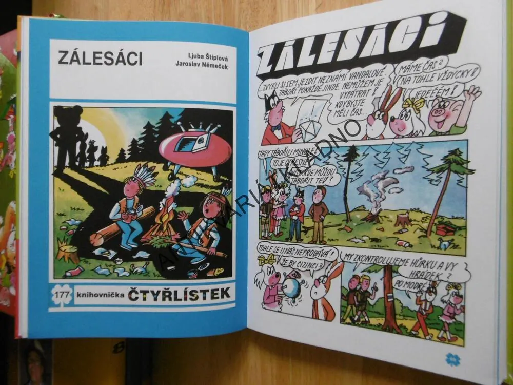 VĚČNÉ PŘÍBĚHY ČTYŘLÍSTKŮ 9. VELKÁ KNIHA, 1990-1992, ŠTÍPLOVÁ, NĚMEČEK