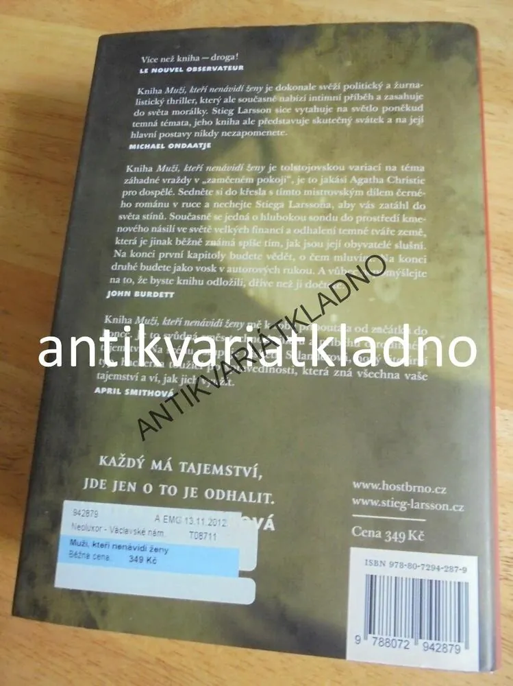 MUŽI, KTEŘÍ NENÁVIDÍ ŽENY, MILÉNIUM 1., LARSSON