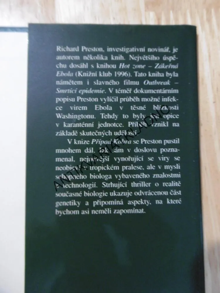 PŘÍPAD KOBRA, RICHARD PRESTON, **an