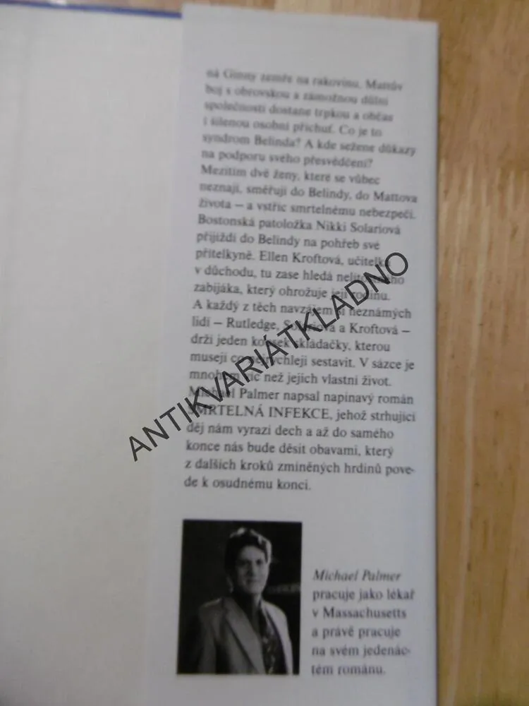 SMRTELNÁ INFEKCE, MICHAEL PALMER, **an