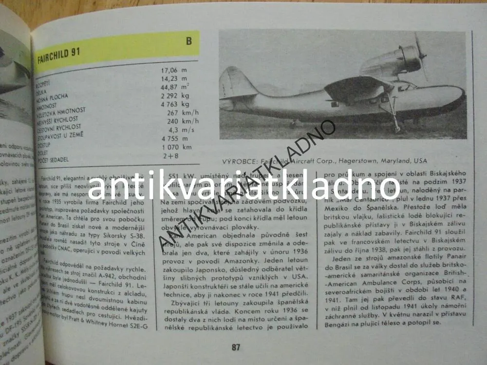 ATLAS LETADEL, VODNÍ, OBOJŽIVELNÁ DOPRAV, LETECTVÍ