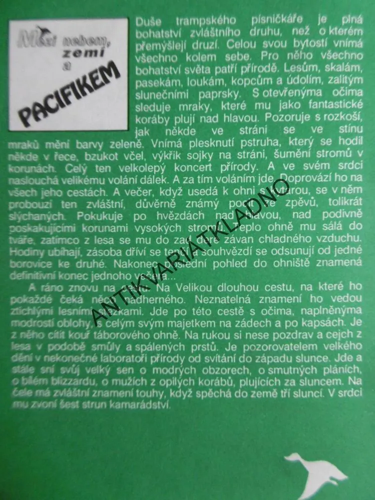 MEZI NEBEM, ZEMÍ A PACIFIKEM, ZPĚVNÍK, NOTY, TEXTY,AKORDY