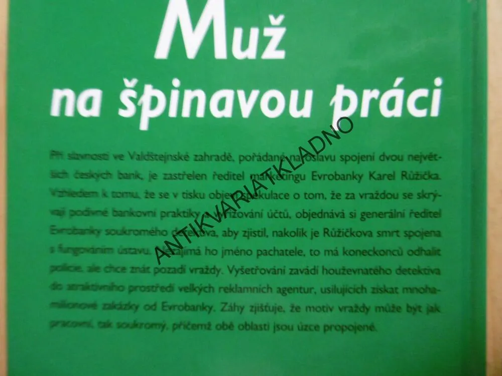 MUŽ NA ŠPINAVOU PRÁCI, PETR EIDLER, **an