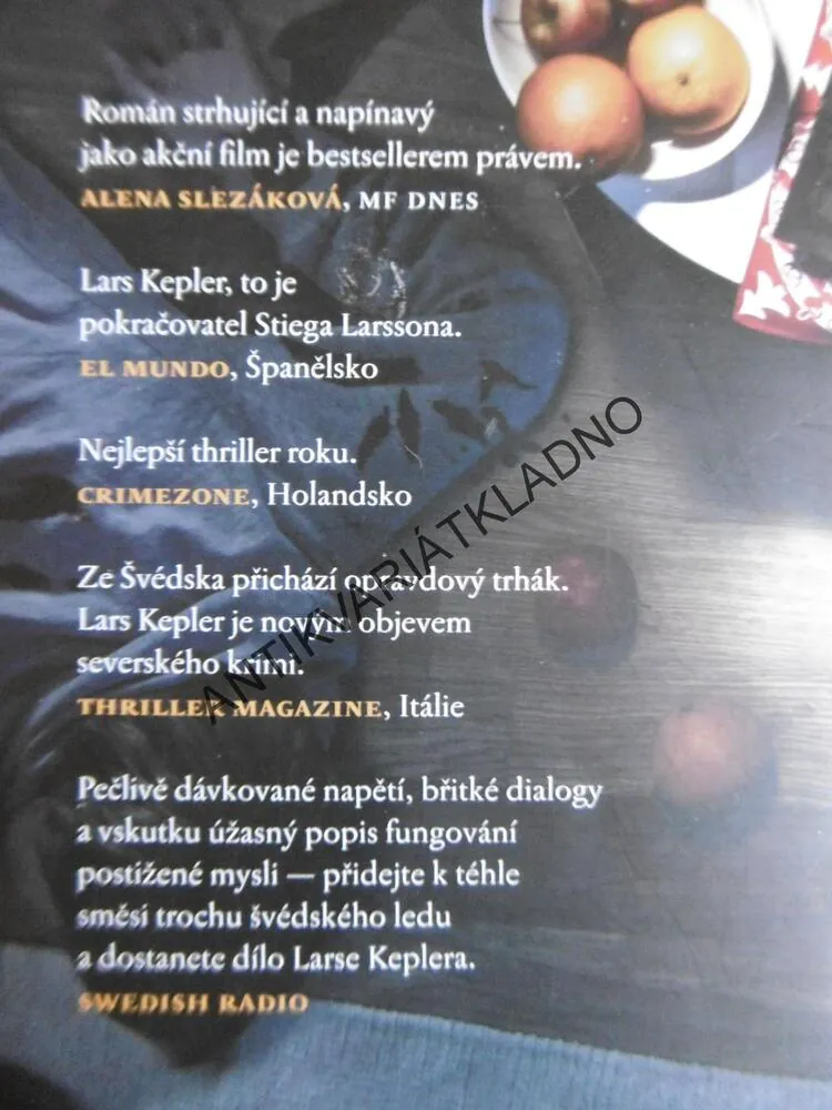 HYPNOTIZÉR, LARS KEPLER, **an