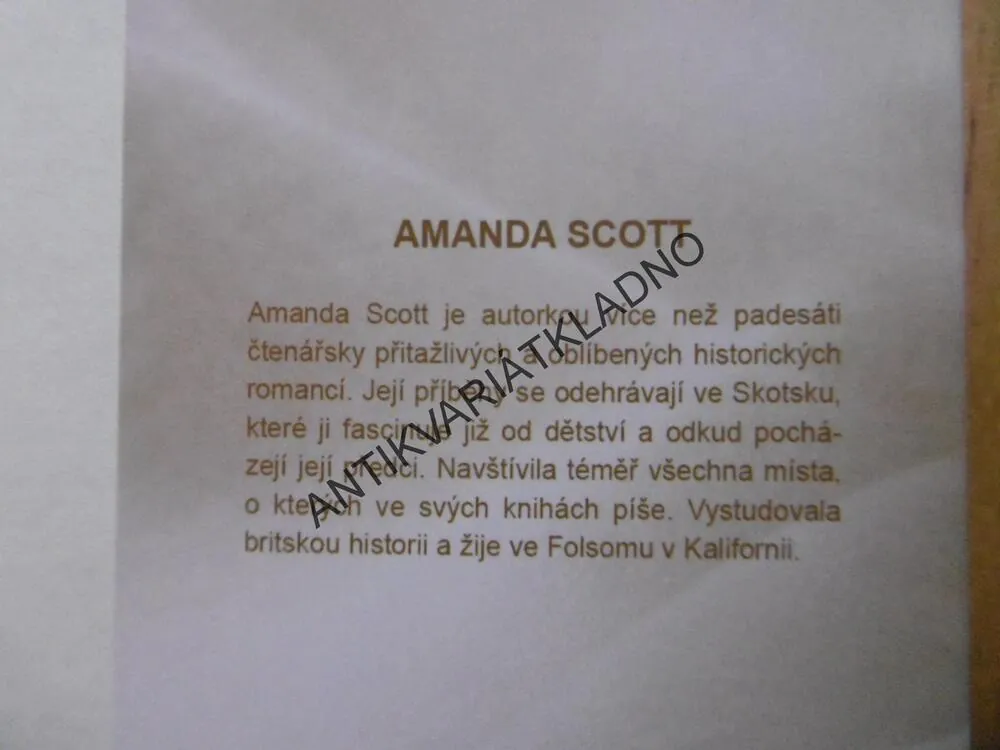 ŠLECHTIČNA Z POMEZÍ, AMANDA SCOTT, **an