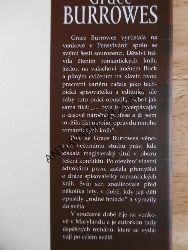 HRABĚ Z BALFOURU, GRACE BURROWES, **an