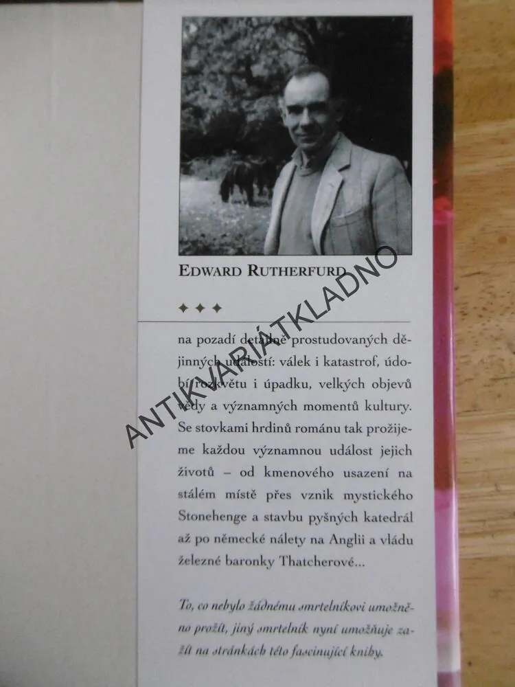 SARUM, EDWARD RUTHERFURD, **an