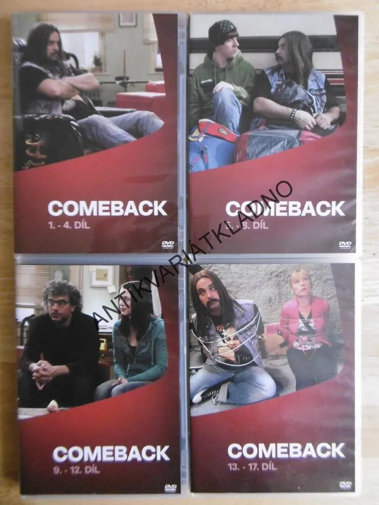 COMEBACK, PRVNÍ SÉRIE 1-17.DÍL, 4 DVD FILM SERIÁL ČR