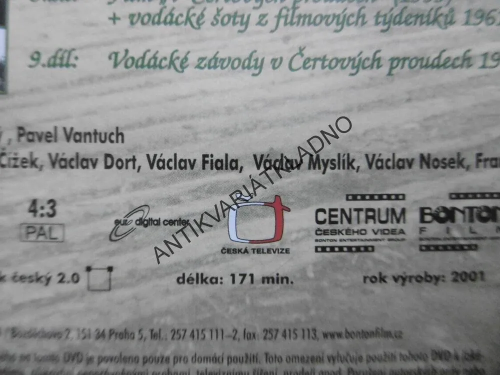 VLTAVA V OBRAZECH, MÍSTOPISNÝ SERIÁL ČR, 9 DVD,