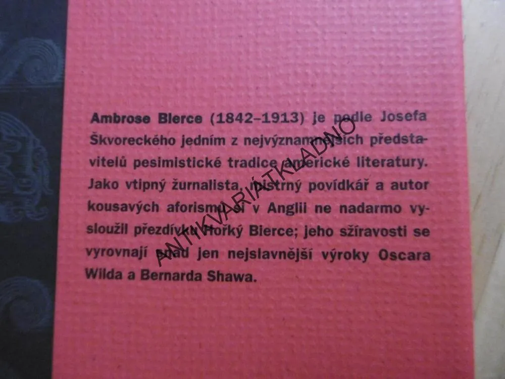 ĎÁBLŮV SLOVNÍK, AMBROSE BIERCE, **an
