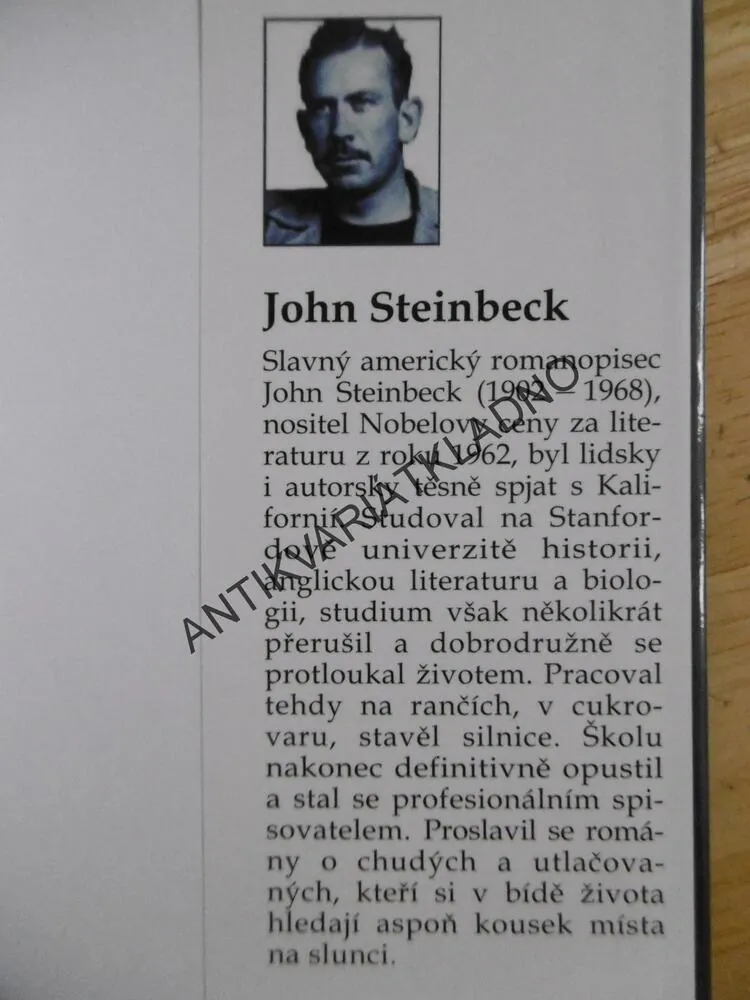 NEZNÁMÉMU BOHU, JOHN STEINBECK, **an