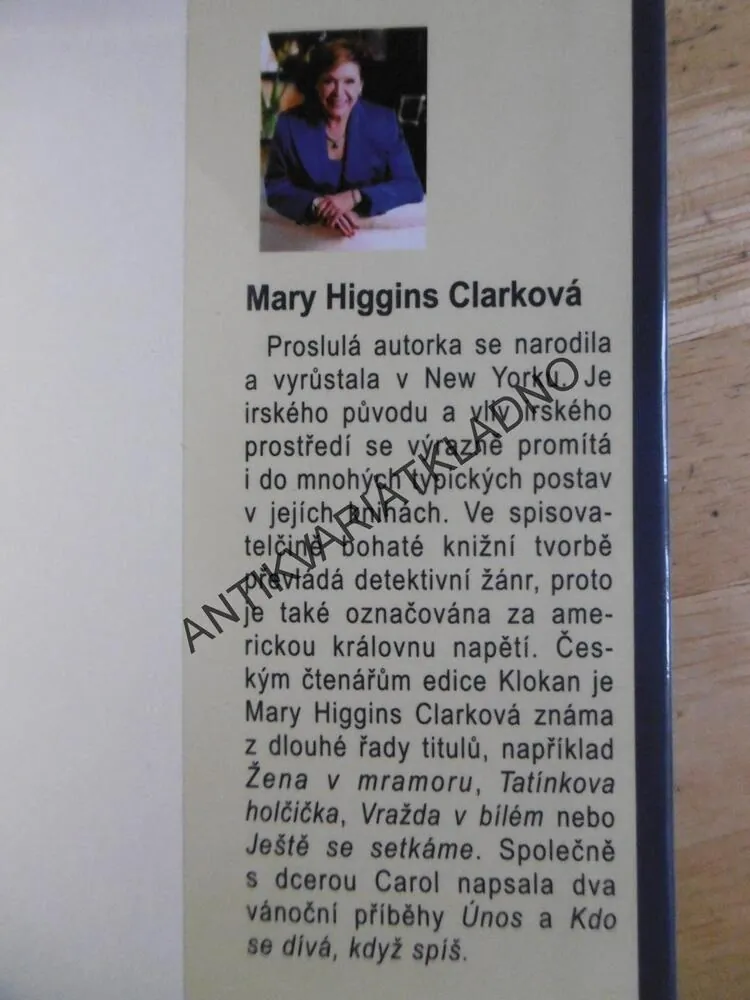 KDO MUSÍ JÍT Z KOLA VEN, MARY HIGGINS CLARKOVÁ, **an