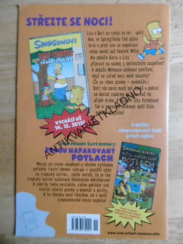 SIMPSONOVI, BART SIMPSON, KOMIKS, 11/2015