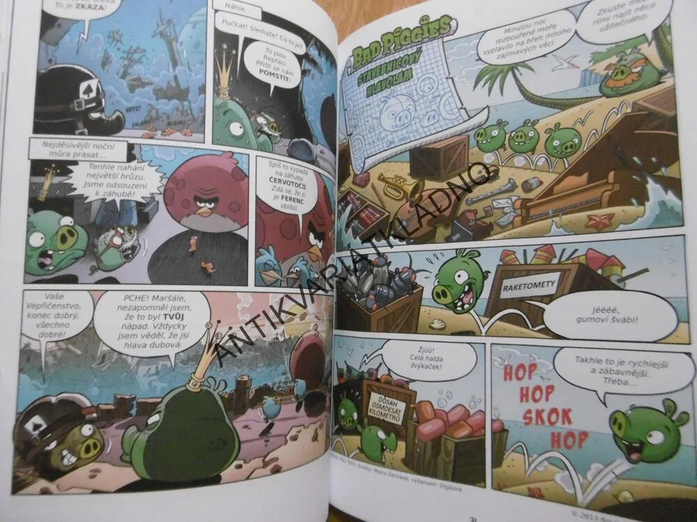 ANGRY BIRDS, NÁVNADA, KOMIKS, **an