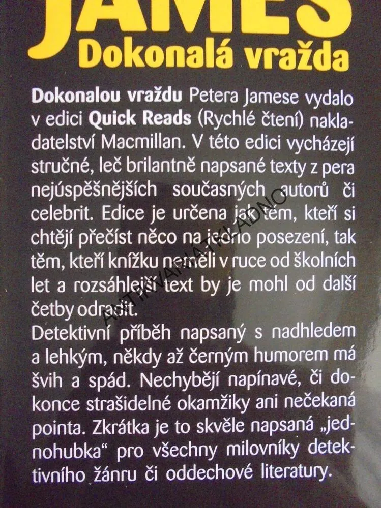 DOKONALÁ VRAŽDA, PETER JAMES