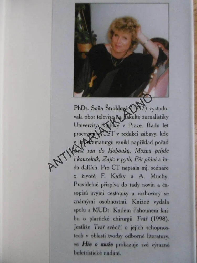 HRA O MUŽE, SOŇA ŠTROBLOVÁ, **an