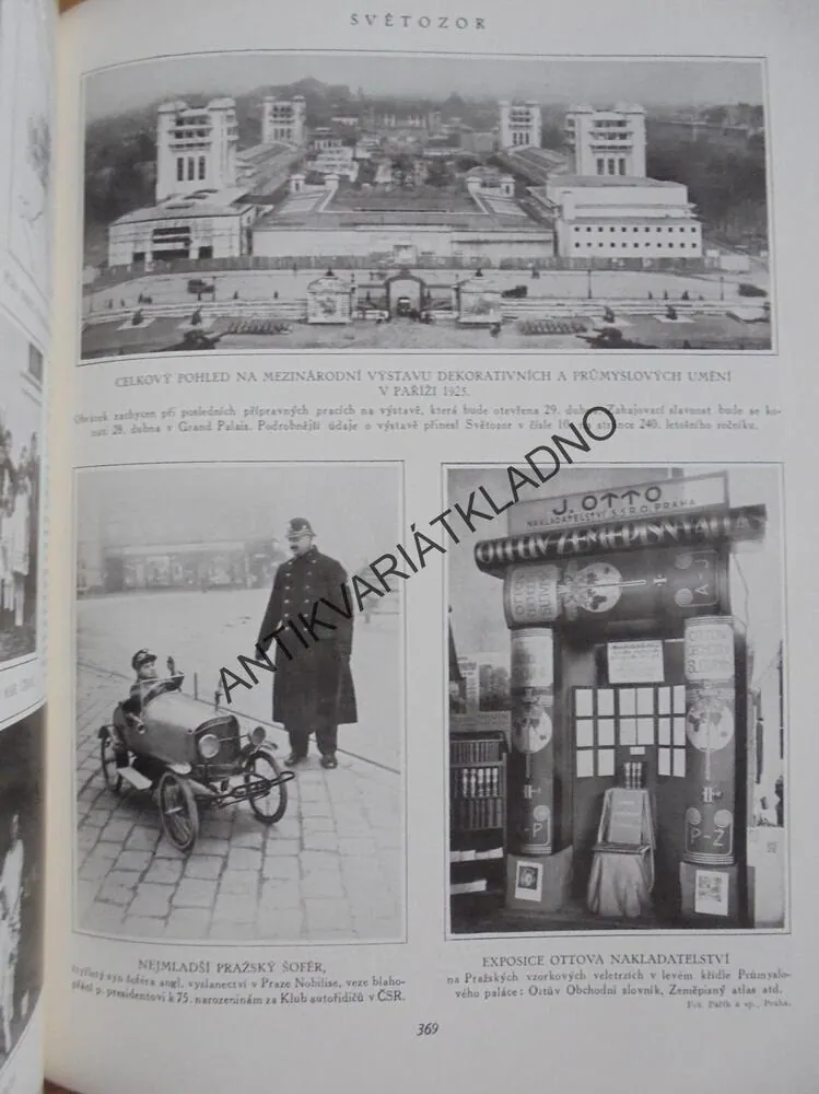 SVĚTOZOR, ROČ. 25., 1924,CESTOVÁNÍ, MÓDA,UMĚNÍ AJ.