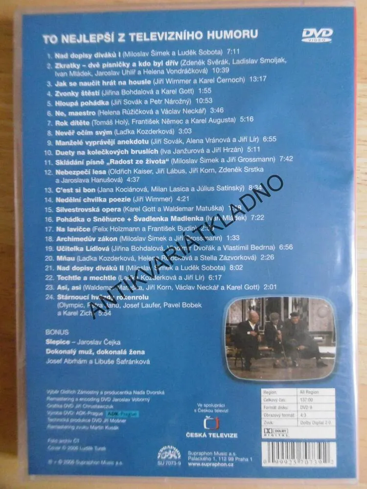 TO NEJLEPŠÍ Z TELEVIZNÍHO HUMORU, DVD FILM
