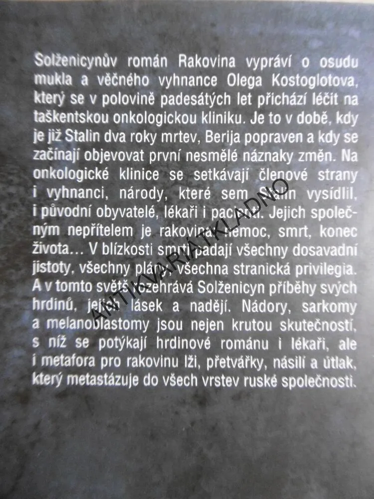 RAKOVINA, ALEXANDR SOLŽENICYN,