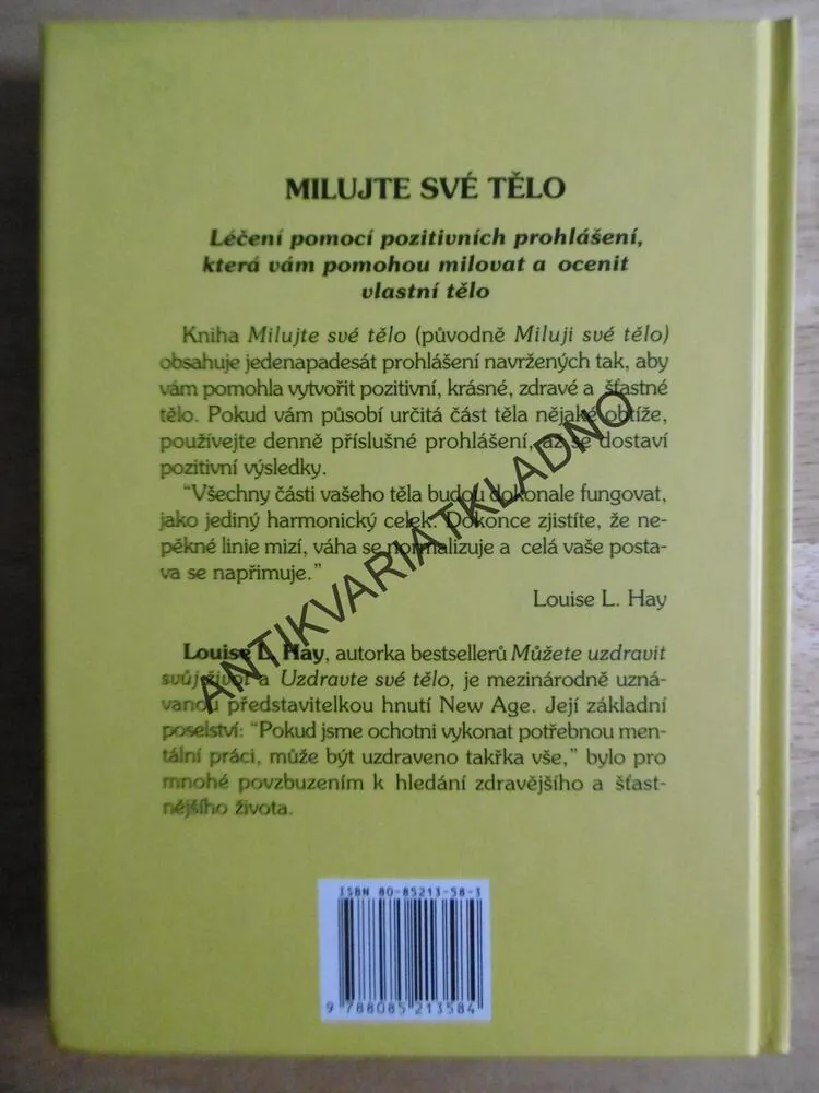 MILUJTE SVÉ TĚLO, LOUISE L.HAY,