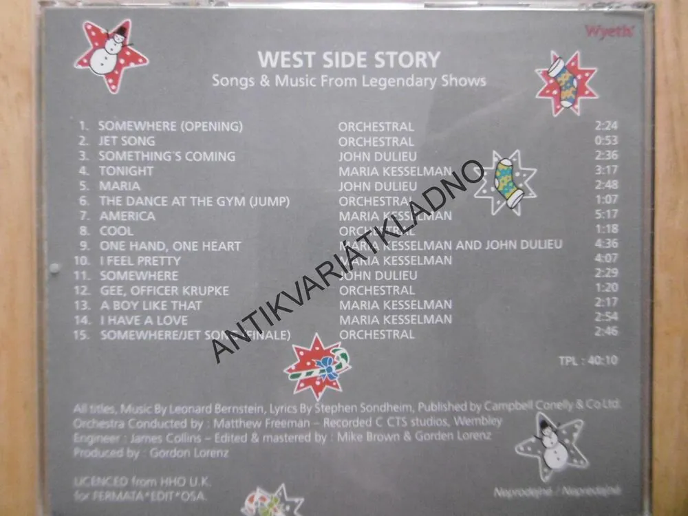 WEST SIDE STORY, MUZIKÁL,  CD