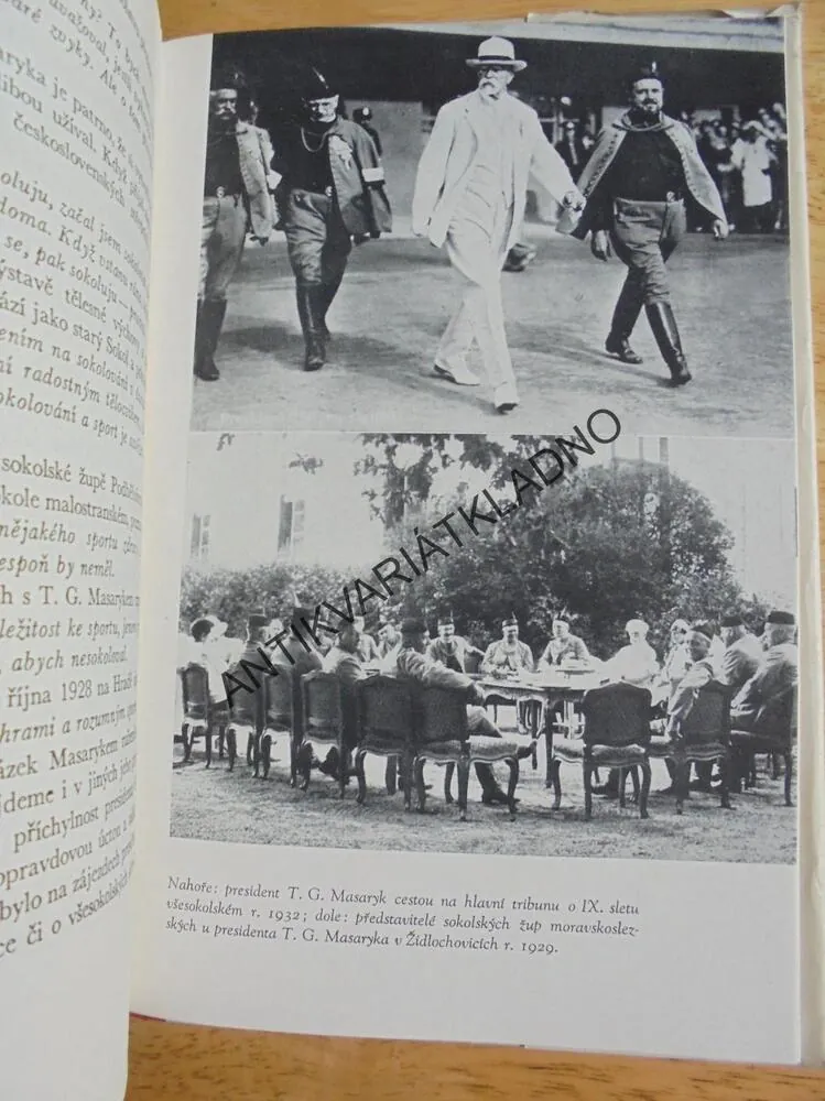 TGM A SOKOL, ANTONÍN KREJČÍ , MASARYK, SPORT