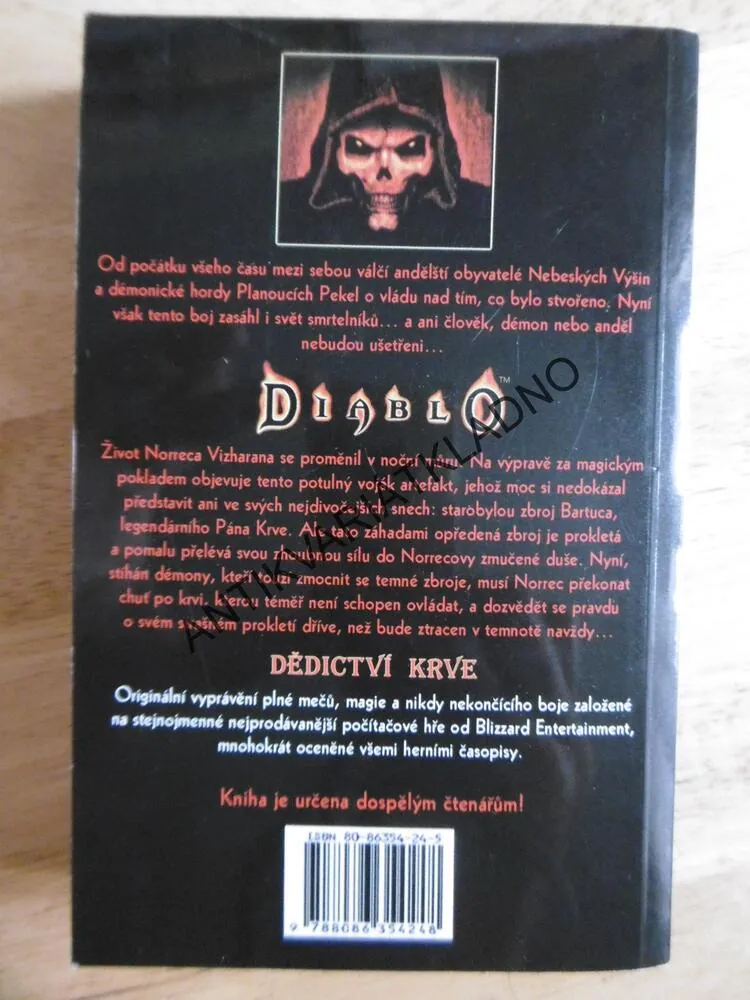 DIABLO, DĚDICTVÍ KRVE, RICHARD A.KNAAK, **an