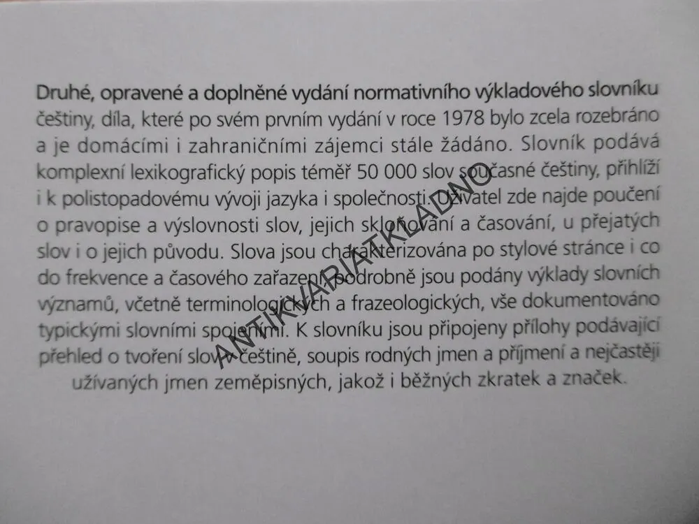 SLOVNÍK SPISOVNÉ ČEŠTINY PRO ŠKOLU A VEŘEJNOST, 1998, **an