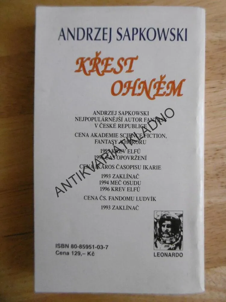 ZAKLÍNAČ 3., KŘEST OHNĚM, ANDRZEJ SAPKOWSKI