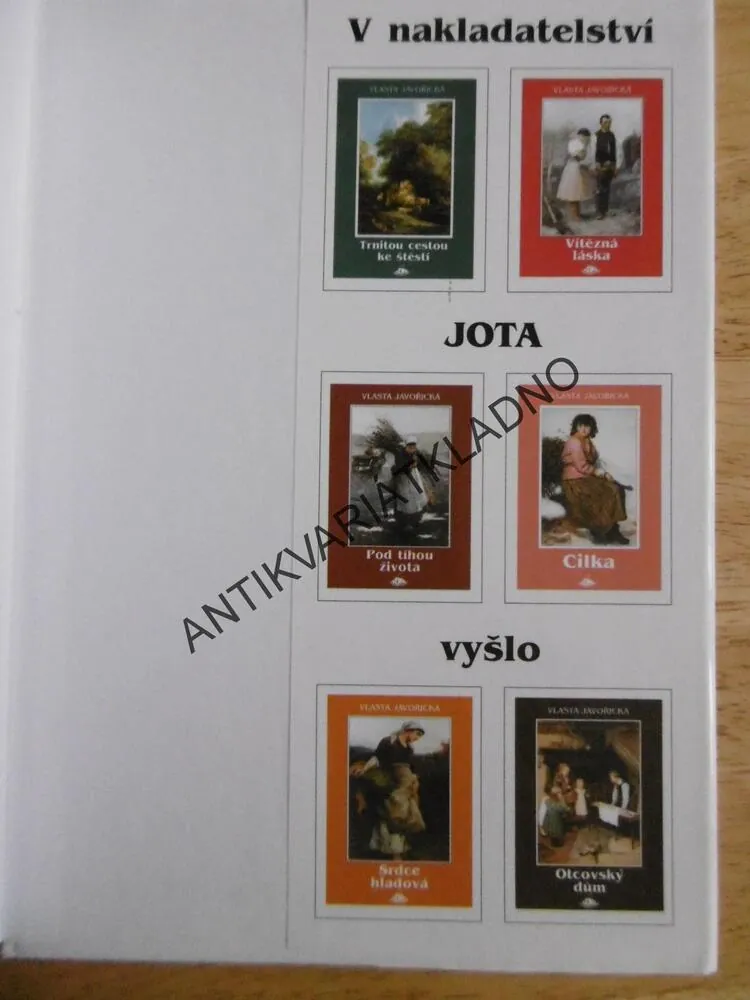 GRANÁTY, VLASTA JAVOŘICKÁ, **an