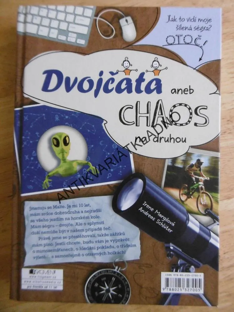 DVOJČATA ANEB CHAOS NA DRUHOU, IRENE MARGILOVÁ, OBOUSTRANNÁ KNIHA, **an