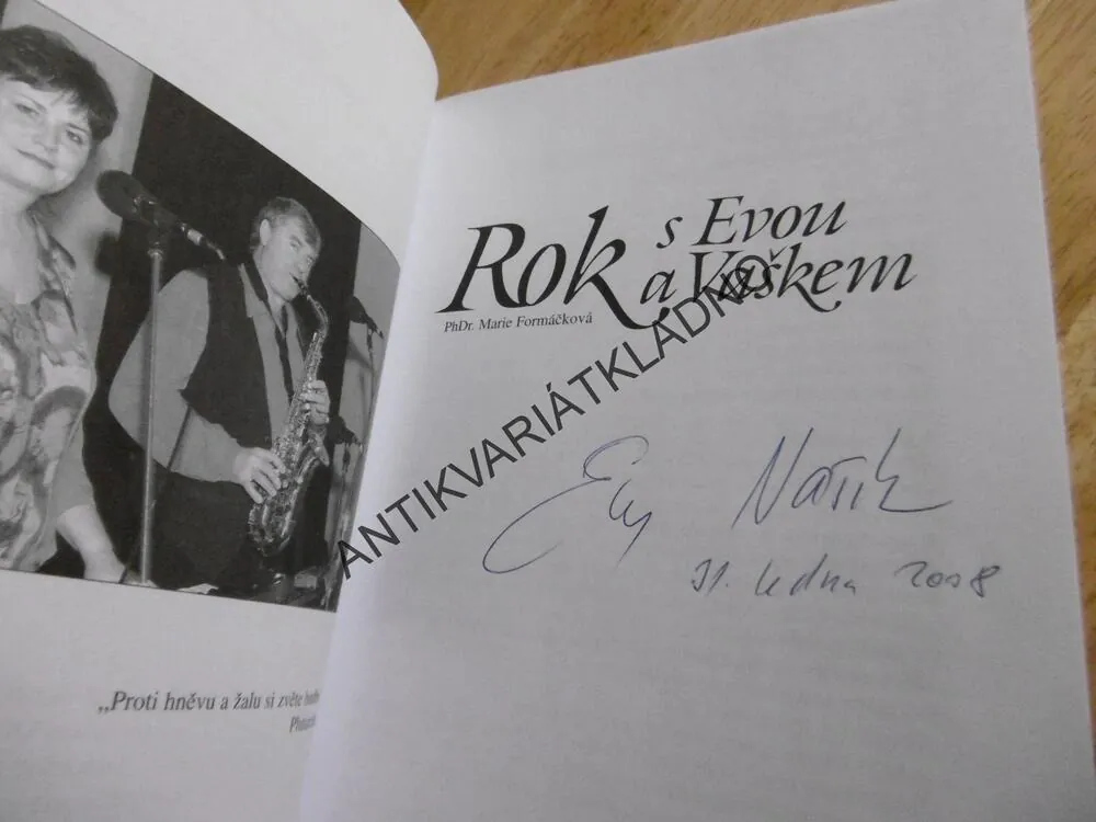 ROK S EVOU A VAŠKEM, EVA A VAŠEK- AUTOGRAM, 2007, **an