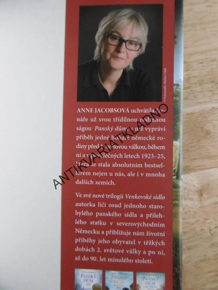 VENKOVSKÉ SÍDLO, ANNE JACOBSOVÁ, ZLATÉ ČASY, PANSKÝ DŮM, **an