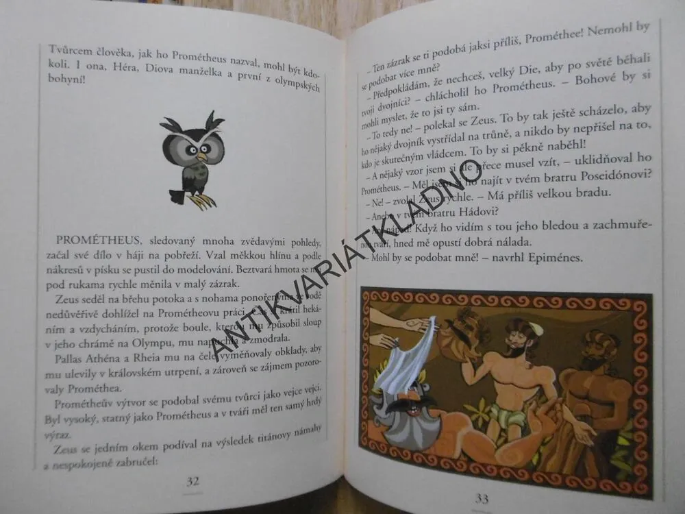 ŘECKÉ BÁJE, PROMÉTHEUS A STVOŘENÍ ČLOVĚKA, JAROSLAV NIŇAJ, **an