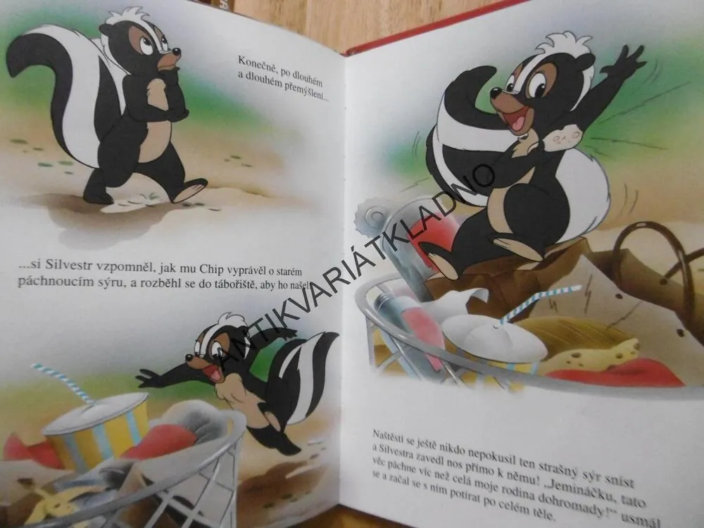 CHIP A DALE A SMUTNÝ SKUNK, WALT DISNEY 