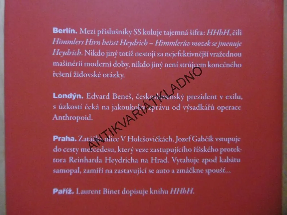 HHhH, LAURENT BINET, **an