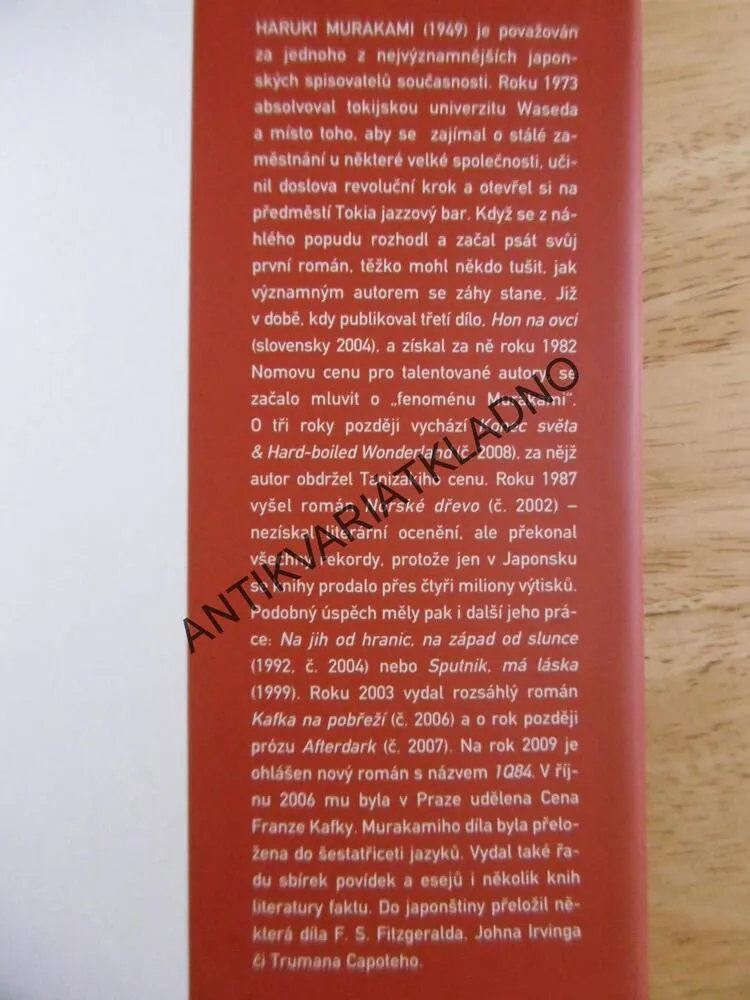 NORSKÉ DŘEVO, HARUKI MURAKAMI, **an