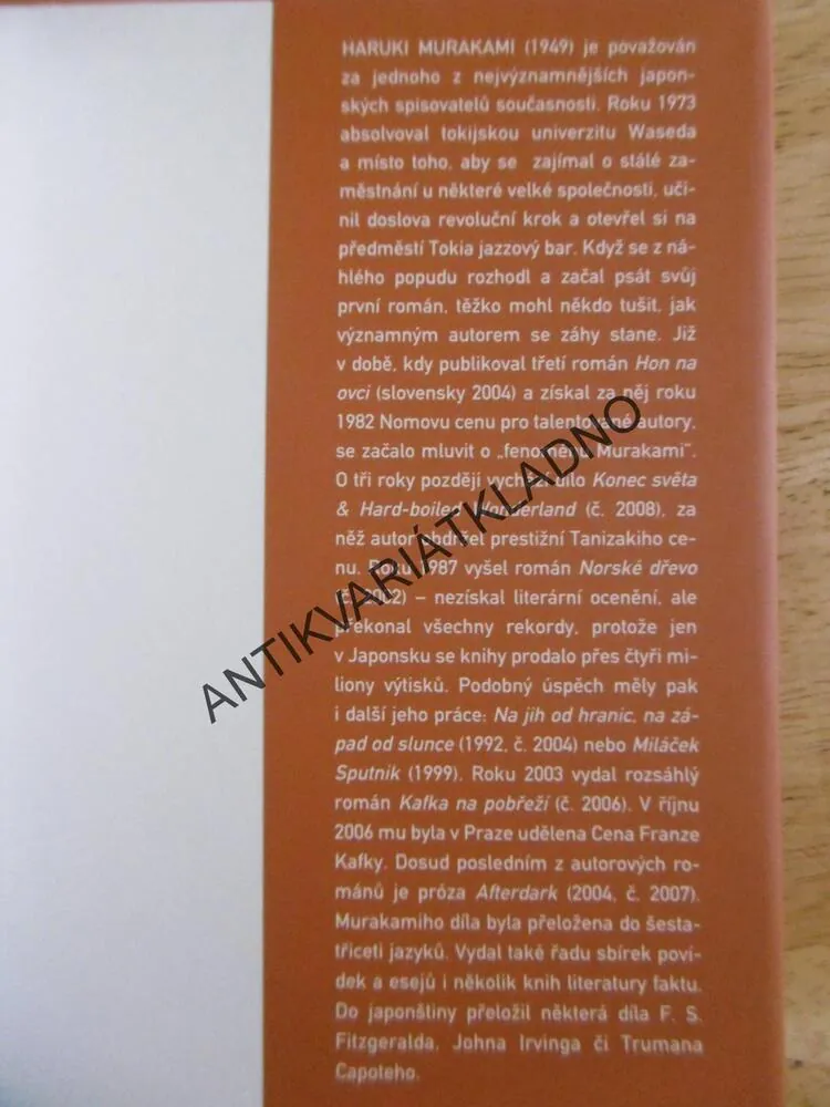 NA JIH OD HRANIC, NA ZÁPAD OD SLUNCE, HARUKI MURAKAMI, **an
