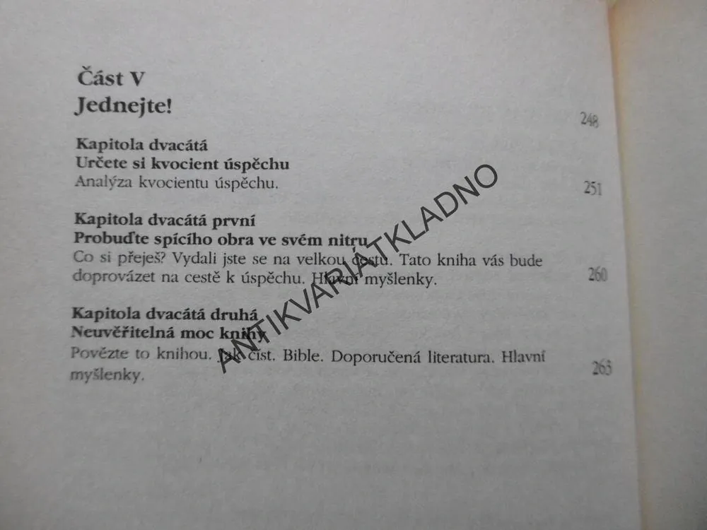 POZITIVNÍM MYŠLENÍM K ÚSPĚCHU, NAPOLEON HILL,