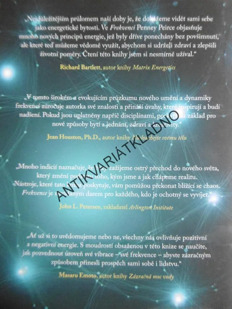 FREKVENCE, SÍLA OSOBNÍCH VIBRACÍ, PENNEY PEIRCE
