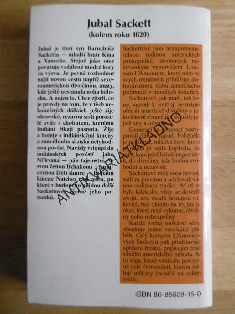 JUBAL SACKETT, LOUIS L´AMOUR, **an