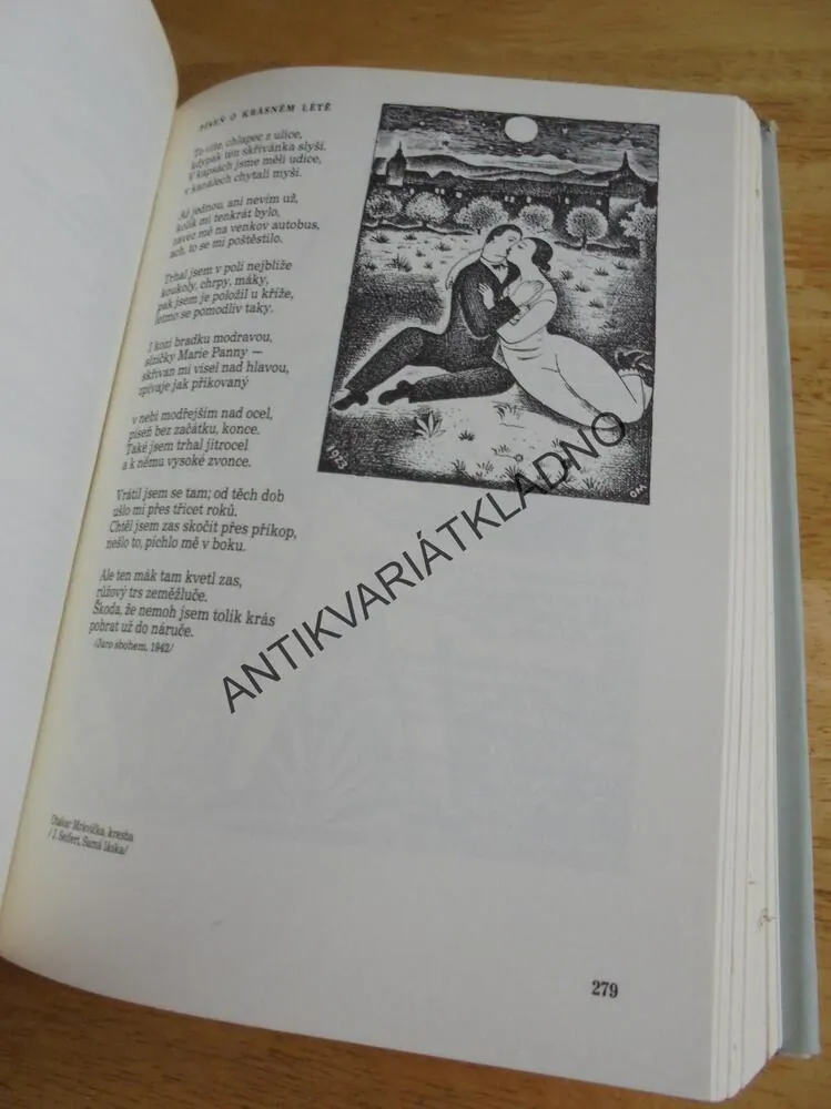 ČESKÁ POEZIE XX-STOLETÍ, BLAHYNKA,DŘEVORYT, 1980, **an