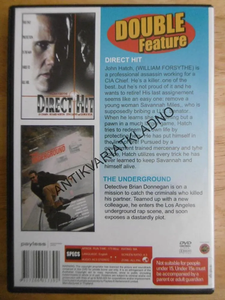 DIRECT HIT, DVD FILM, BEZ DABINGU I ČESKÝCH TITULKŮ