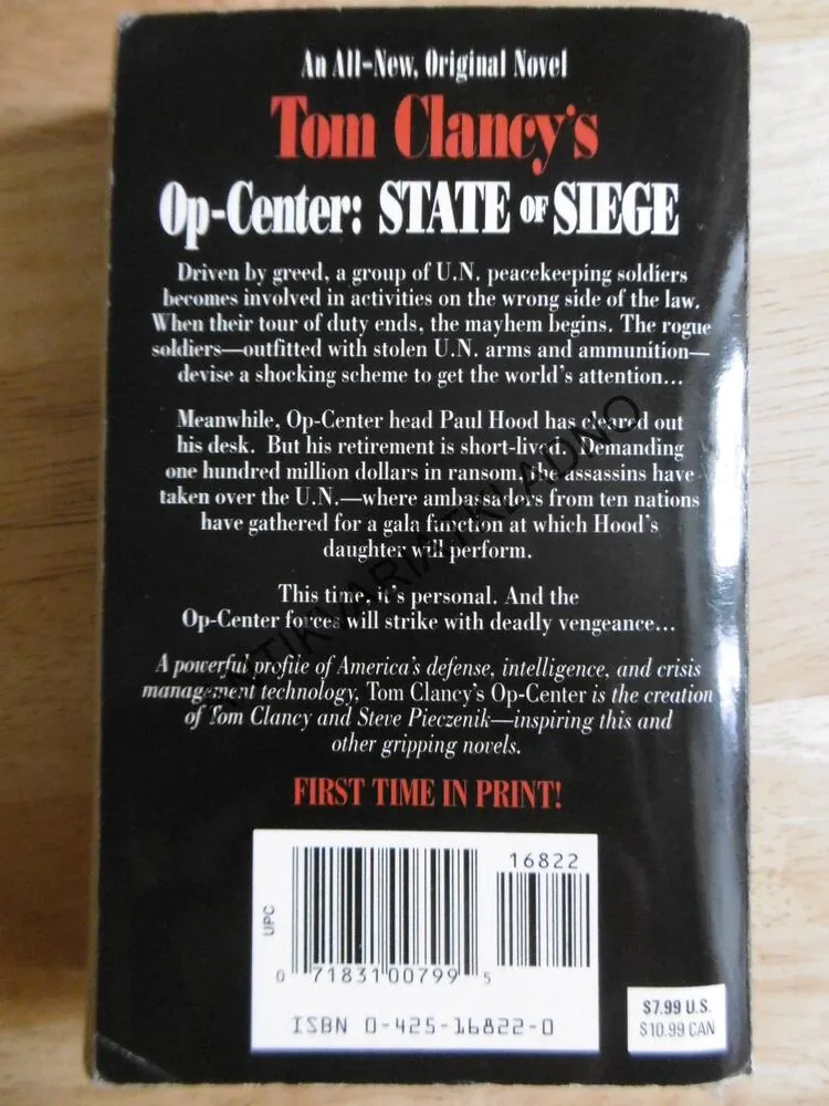 STATE OF SIEGE, TOM CLANCY, ANGLICKY, **an