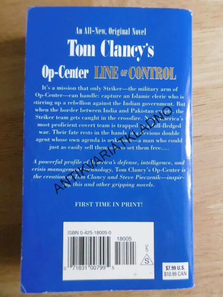 LINE OF CONTROL, TOM CLANCY, ANGLICKY, **an