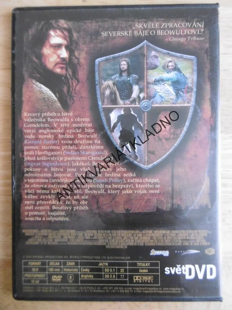 BEOWULF, Ray Winstone, Angelina Jolie, DVD FILM