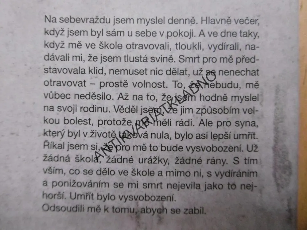 TEN DEN JSME SE ROZHODL ZEMŘÍT, JONATHAN DESTIN, **an