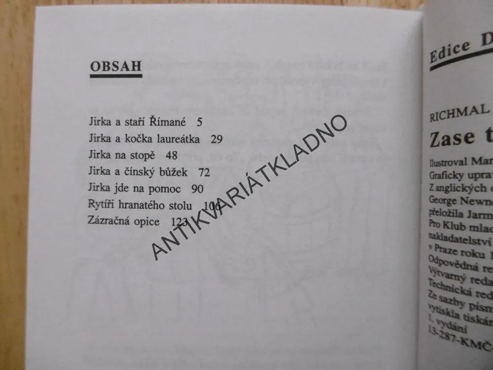 ZASE TEN JIRKA!, RICHMAL CROMTONOVÁ, MARCEL STECKER