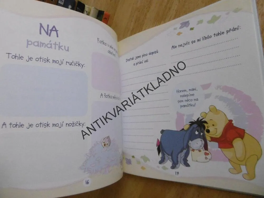 MOJE PRVNÍ KNÍŽKA, MEDVÍDEK PÚ, DISNEY, MOJE PRVNÍ ALBUM, **an